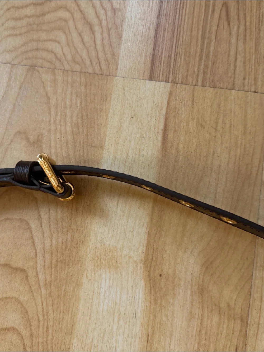 Louis Vuitton Brown Monogram Adjustable Shoulder Strap  Gold Hardware never used